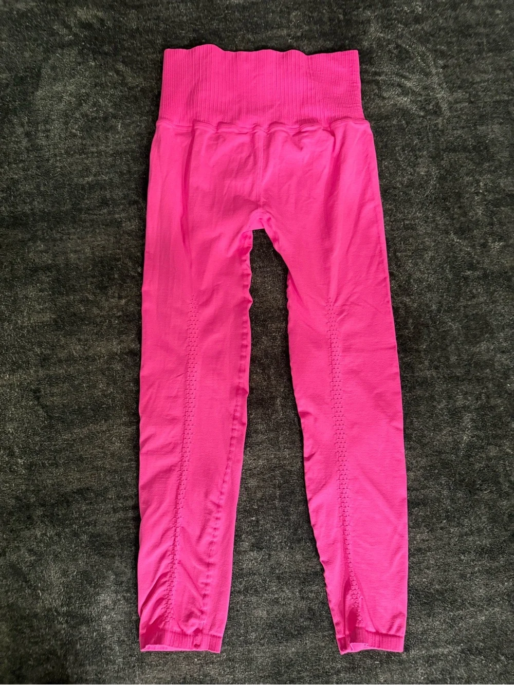 Free People Neon Pink High-Rise Leggings